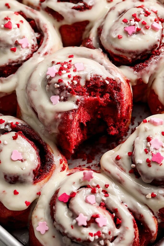 Red Velvet Cinnamon Rolls Recipe