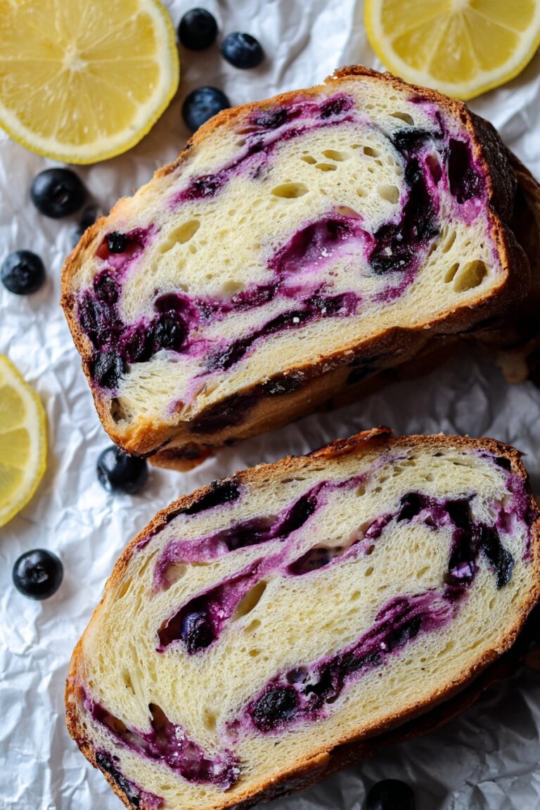Lemon Blueberry Sourdough Bread Recipe